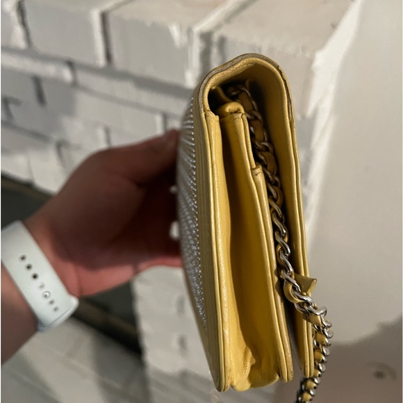 CHANEL RARE Crystal Boy Wallet on Chain (yellow) - Picture 8 of 17